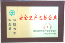 昌樂(lè)縣安全生產(chǎn)達(dá)標(biāo)企業(yè)